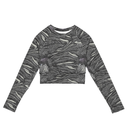 Long Sleeve Crop Top - Sable Currents