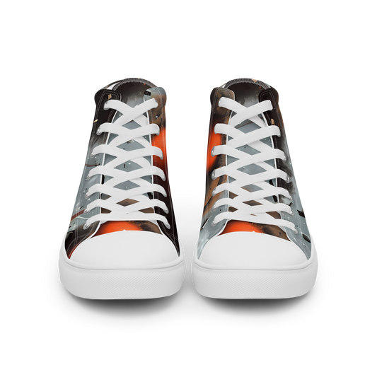 Women's High Top Canvas Shoes - Celestial Collision