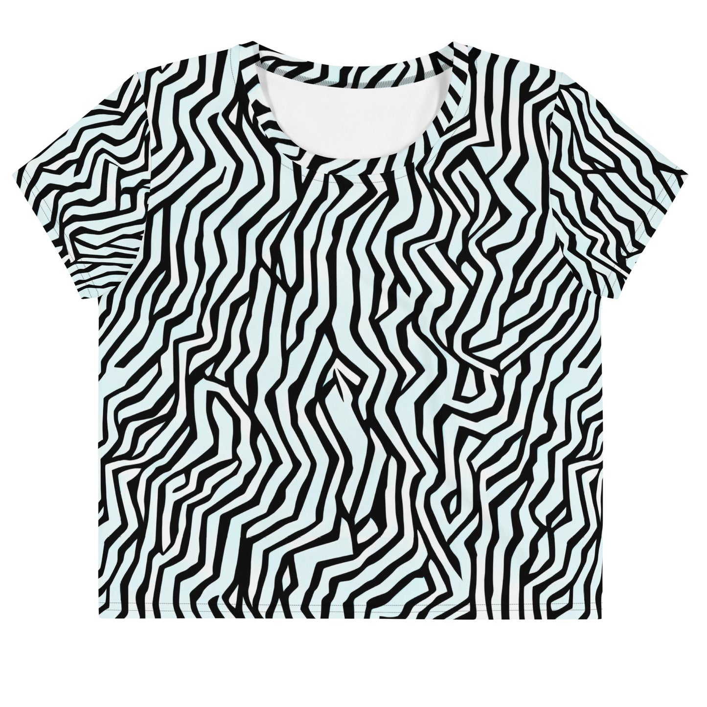Women's Crop Tee - Echoing Stripes
