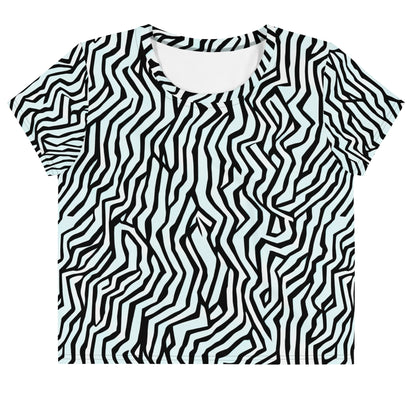Women's Crop Tee - Echoing Stripes