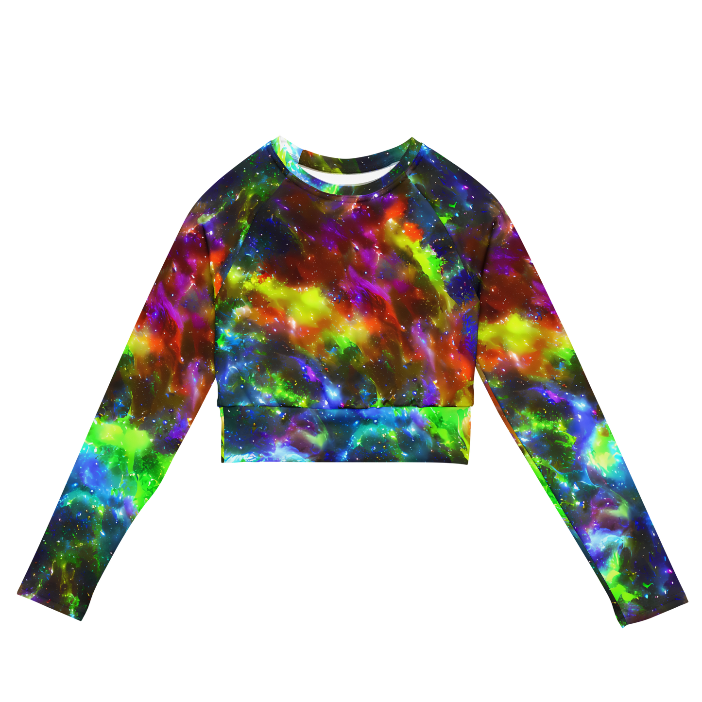 Long Sleeve Crop Top - Neer Nebula