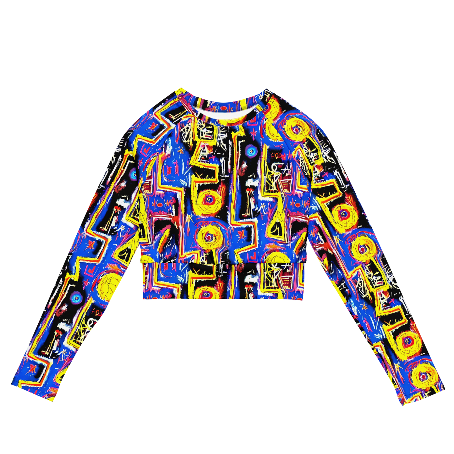 Long Sleeve Crop Top - Radiant Mayhem