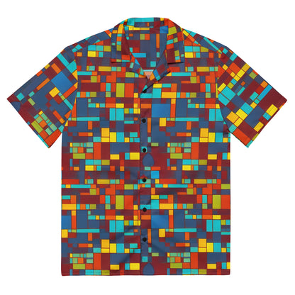 Button Shirt - Astral Grid