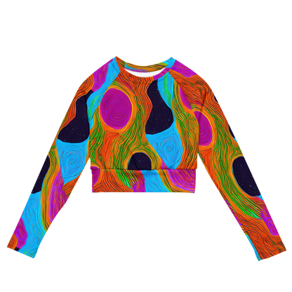 Long Sleeve Crop Top - Galactic Harmony