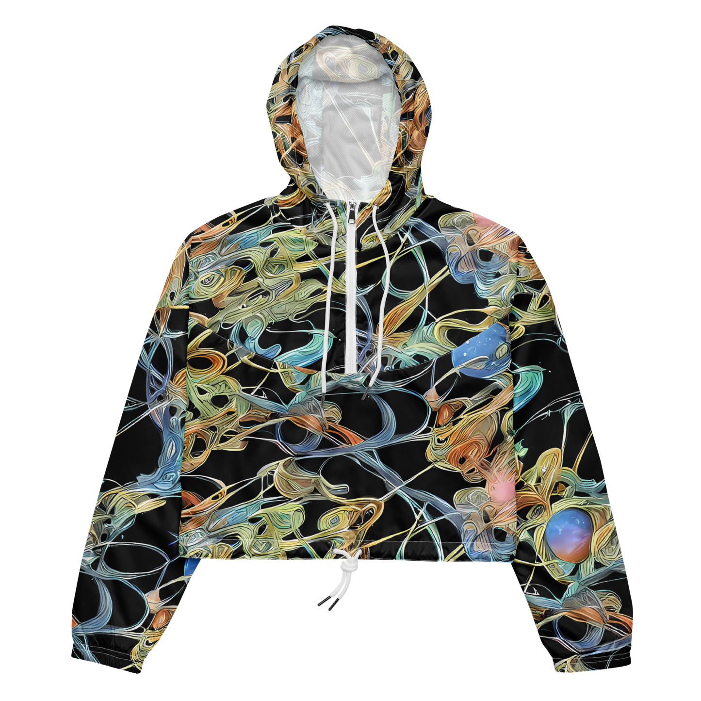 Women's Cropped Windbreaker - Infinite Mist