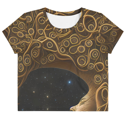 Women's Crop Tee - Ethereal Coils