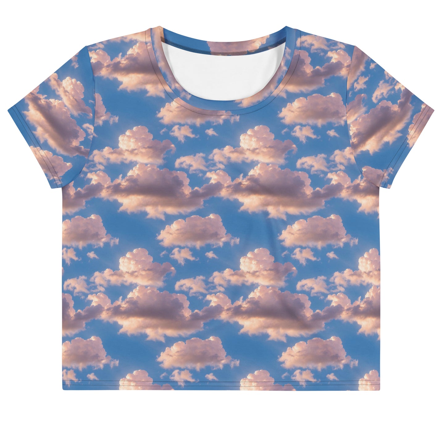 Women's Crop Tee - Cotton Candy Skies
