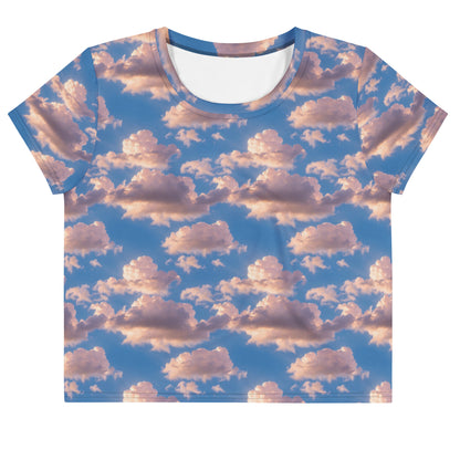 Women's Crop Tee - Cotton Candy Skies