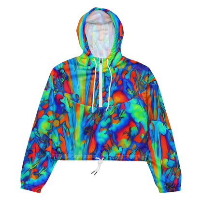 Women's Cropped Windbreaker - Vivid Virtuoso