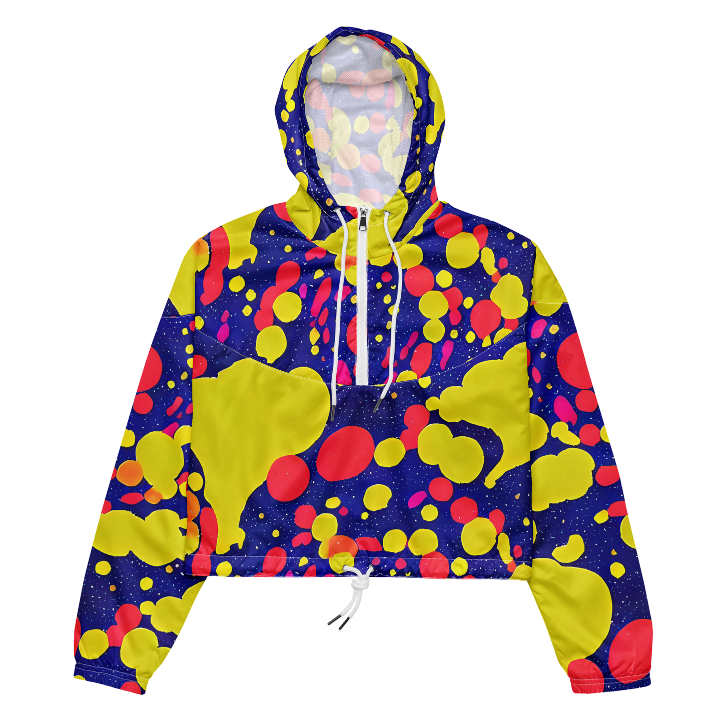 Women's Cropped Windbreaker - Void Visions