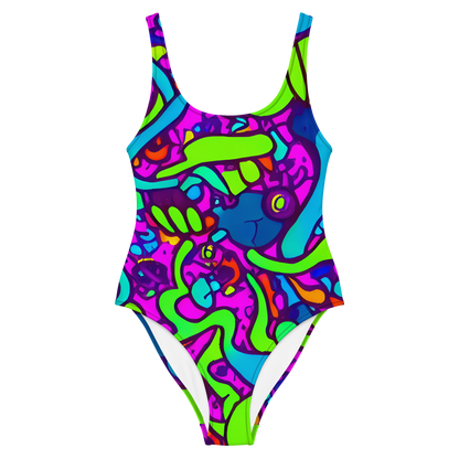 One-Piece Swimsuit - Funky Vortex