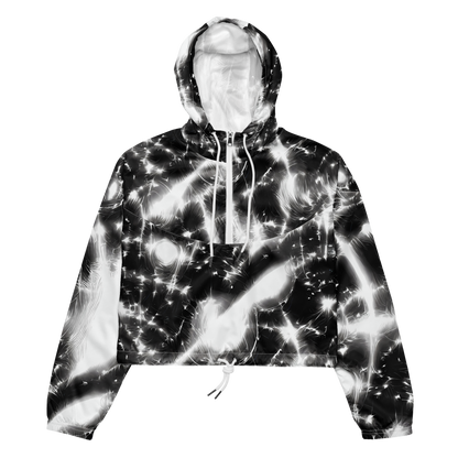 Women's Cropped Windbreaker - Electric Nightfall