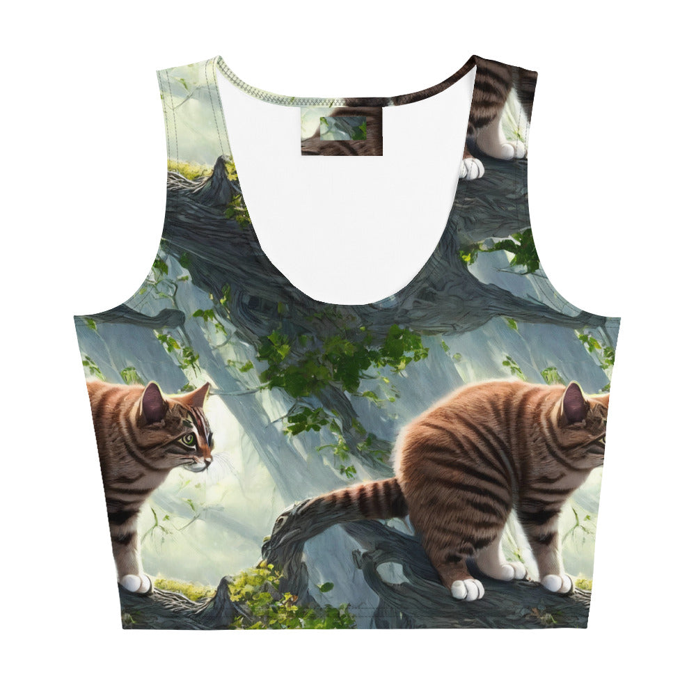 Crop Top - Whiskered Enigma