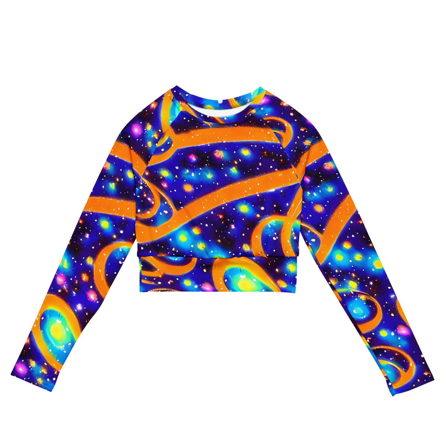 Long Sleeve Crop Top - Epic Orbit