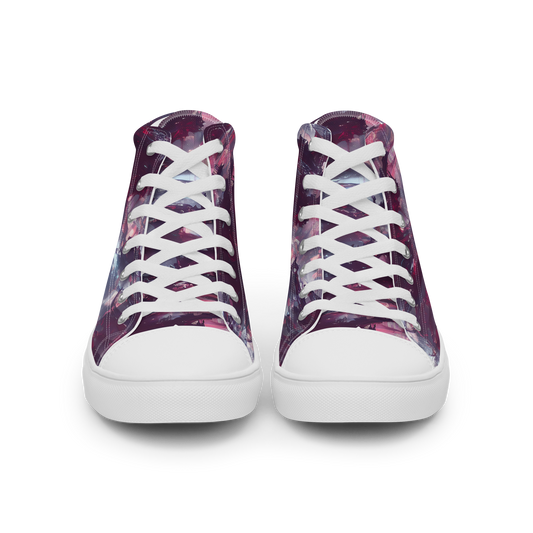 Women's High Top Canvas Shoes - Twilight Fortresses