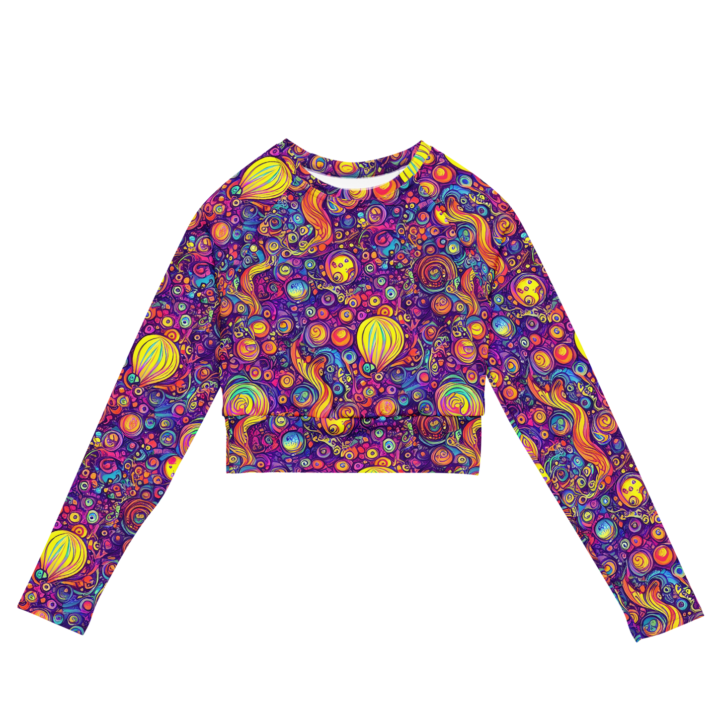 Long Sleeve Crop Top - Festival of Whimsy