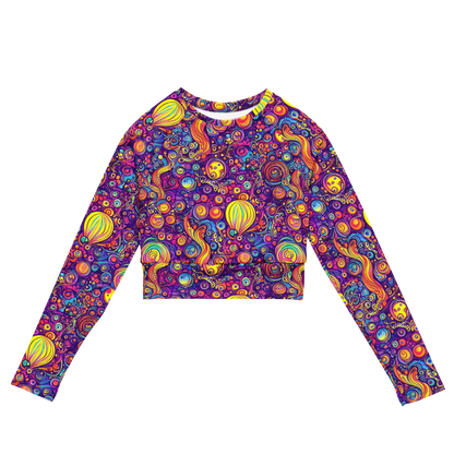 Long Sleeve Crop Top - Festival of Whimsy