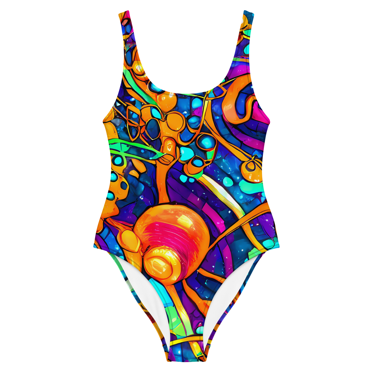 One-Piece Swimsuit - Iridescent Nebula