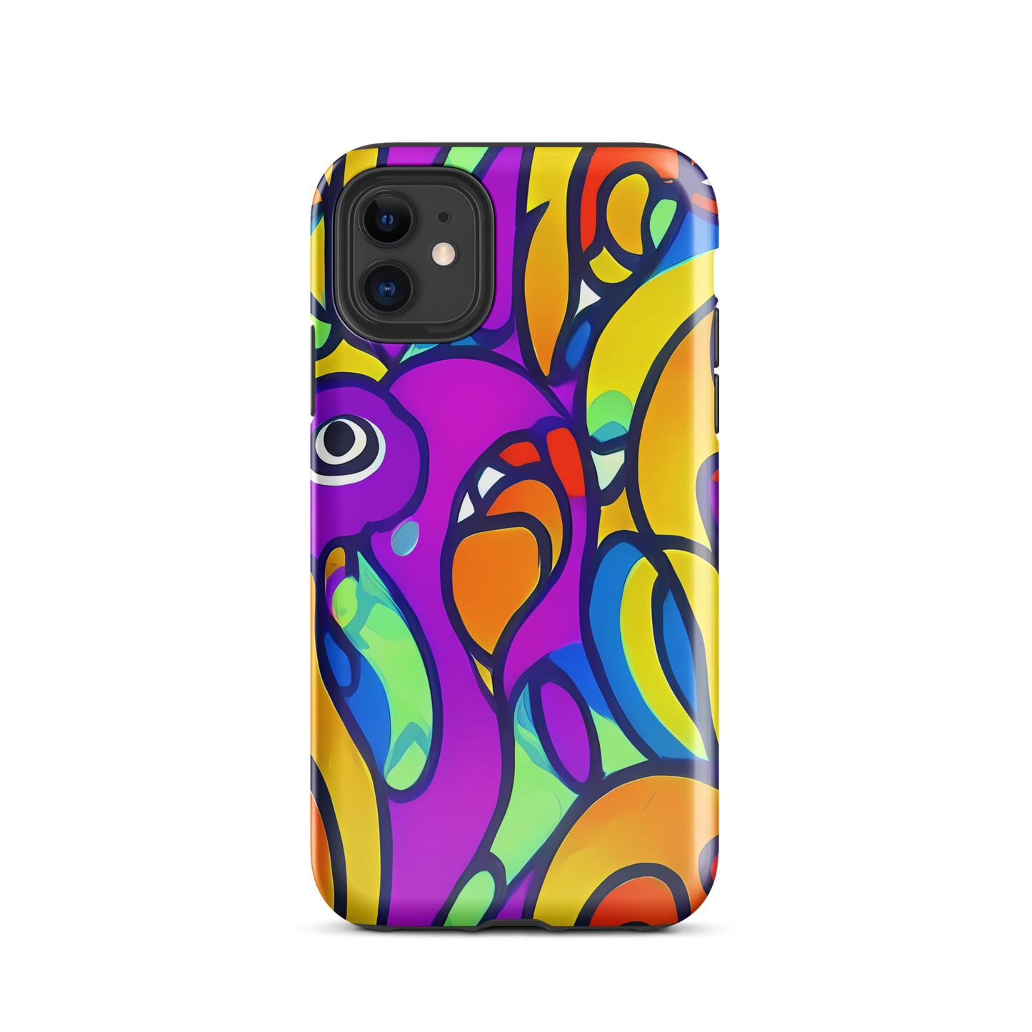 Tough Case for iPhone® - Kaleido Fish