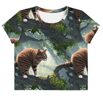Crop Tee - Whiskered Enigma