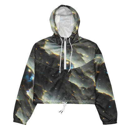 Women's Cropped Windbreaker - Rutkowski Nebula