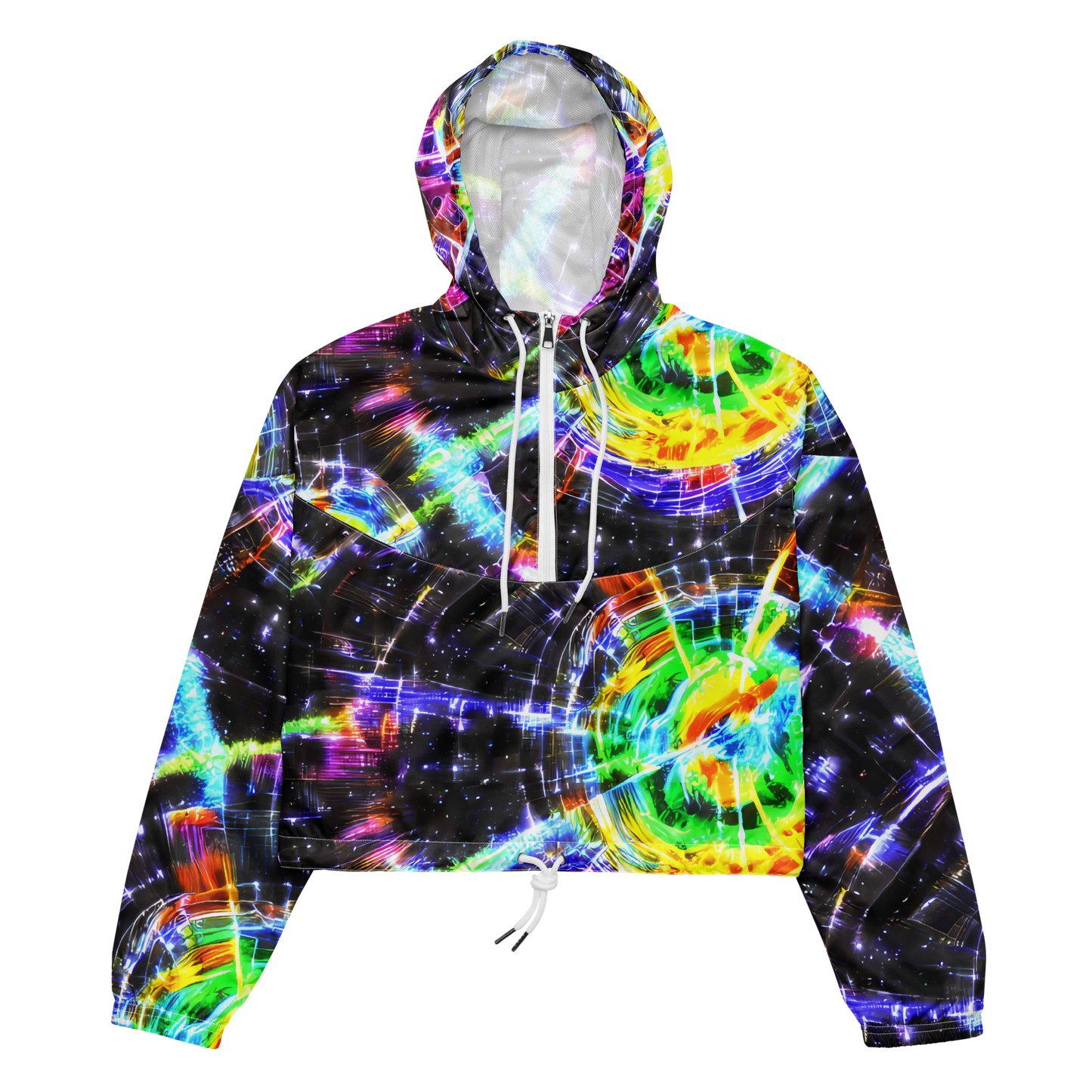 Women's Cropped Windbreaker - Hirschl's Vortex