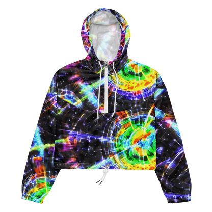 Women's Cropped Windbreaker - Hirschl's Vortex