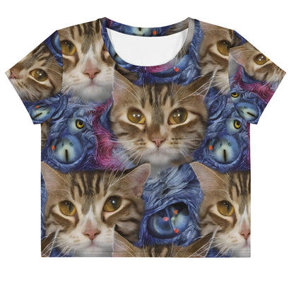 Crop Tee - Feline Fantasy