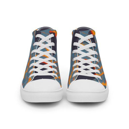 Women's High Top Canvas Shoes - Flames of Gravity