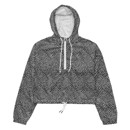 Women's Cropped Windbreaker - Abstract Expressionism, Goy~C Hashiguchi, Benjamin Block