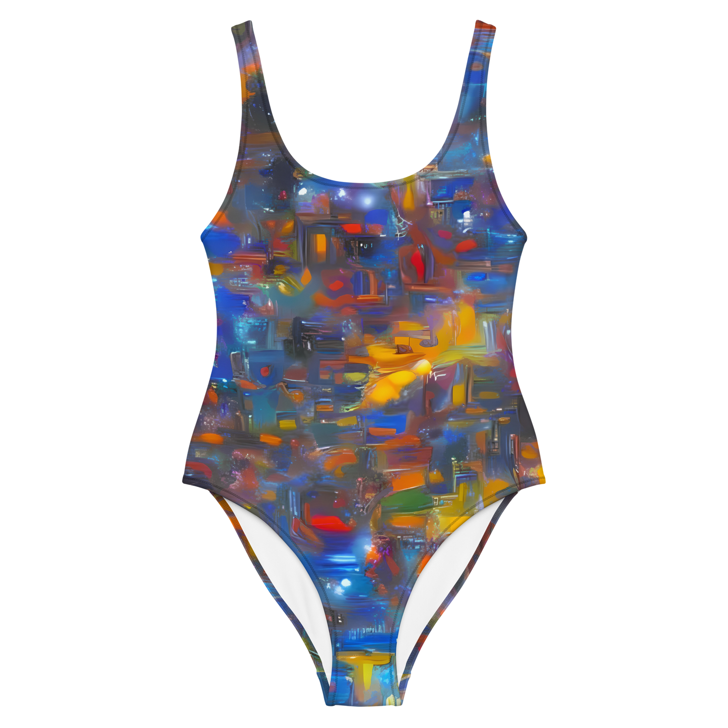 One-Piece Swimsuit - Abstract Conflux