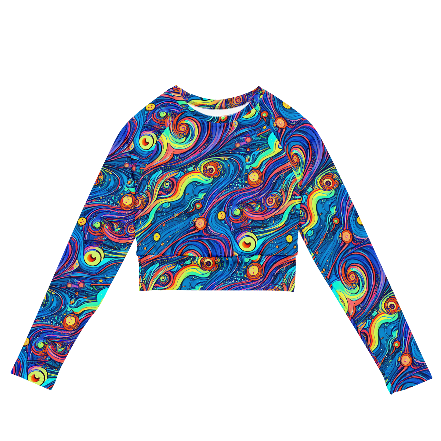 Long Sleeve Crop Top - Echoes of Vortex