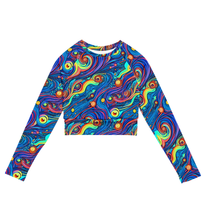 Long Sleeve Crop Top - Echoes of Vortex
