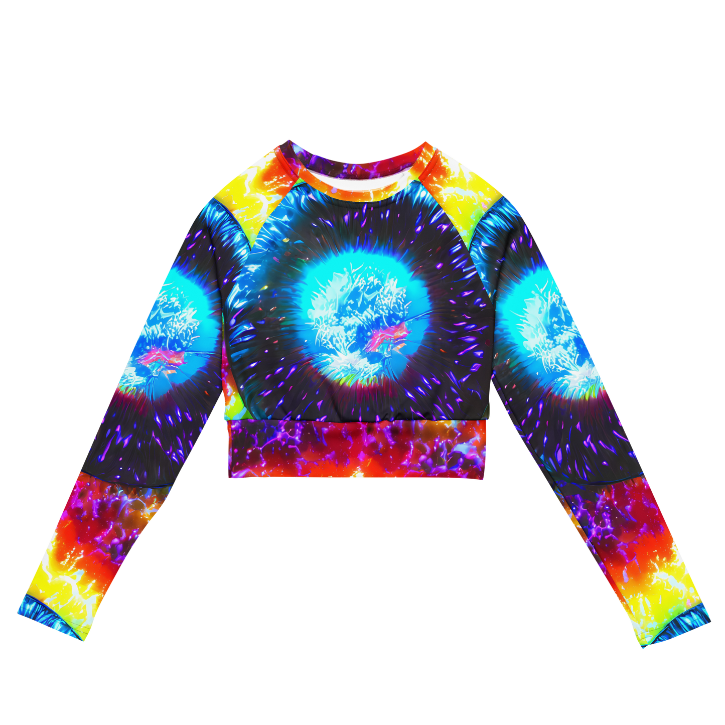 Long Sleeve Crop Top - Vriesian Vortex