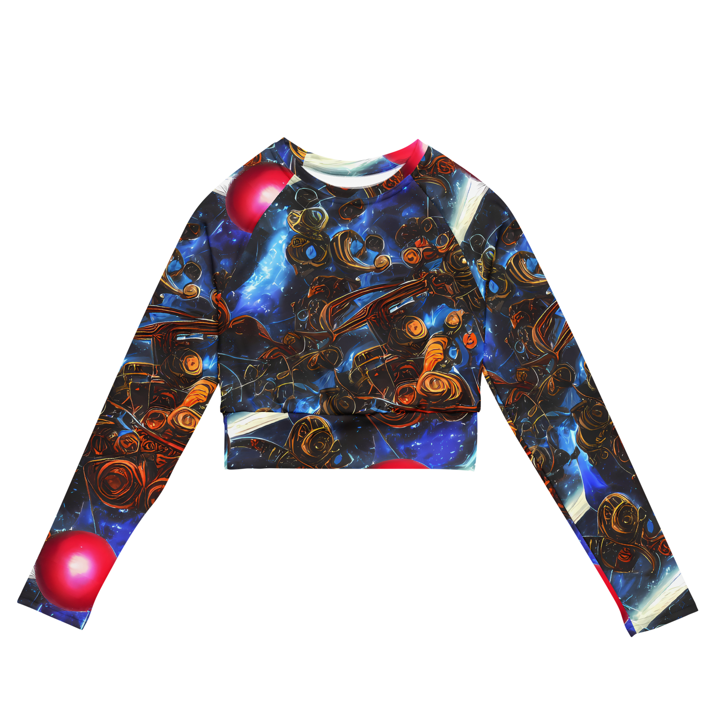 Long Sleeve Crop Top - Pimenov's Cosmos