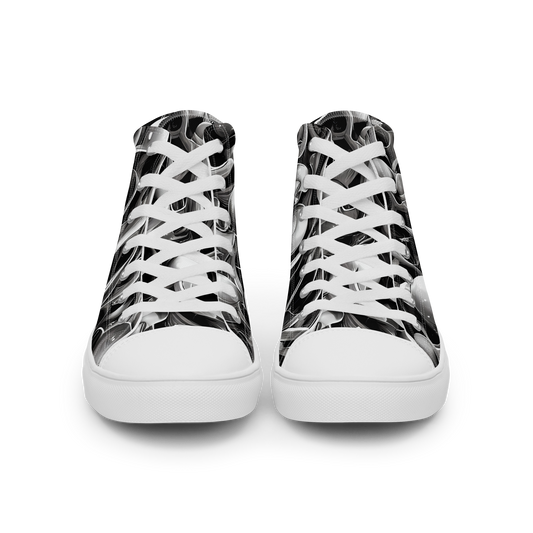 Men's High Top Canvas Shoes - Fluid Monochrome