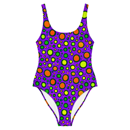 One-Piece Swimsuit - Luminous Bubbles