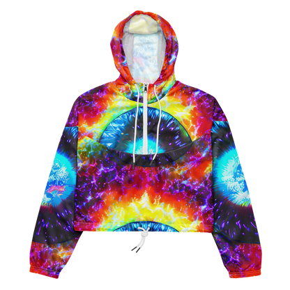 Women's Cropped Windbreaker - Vriesian Vortex