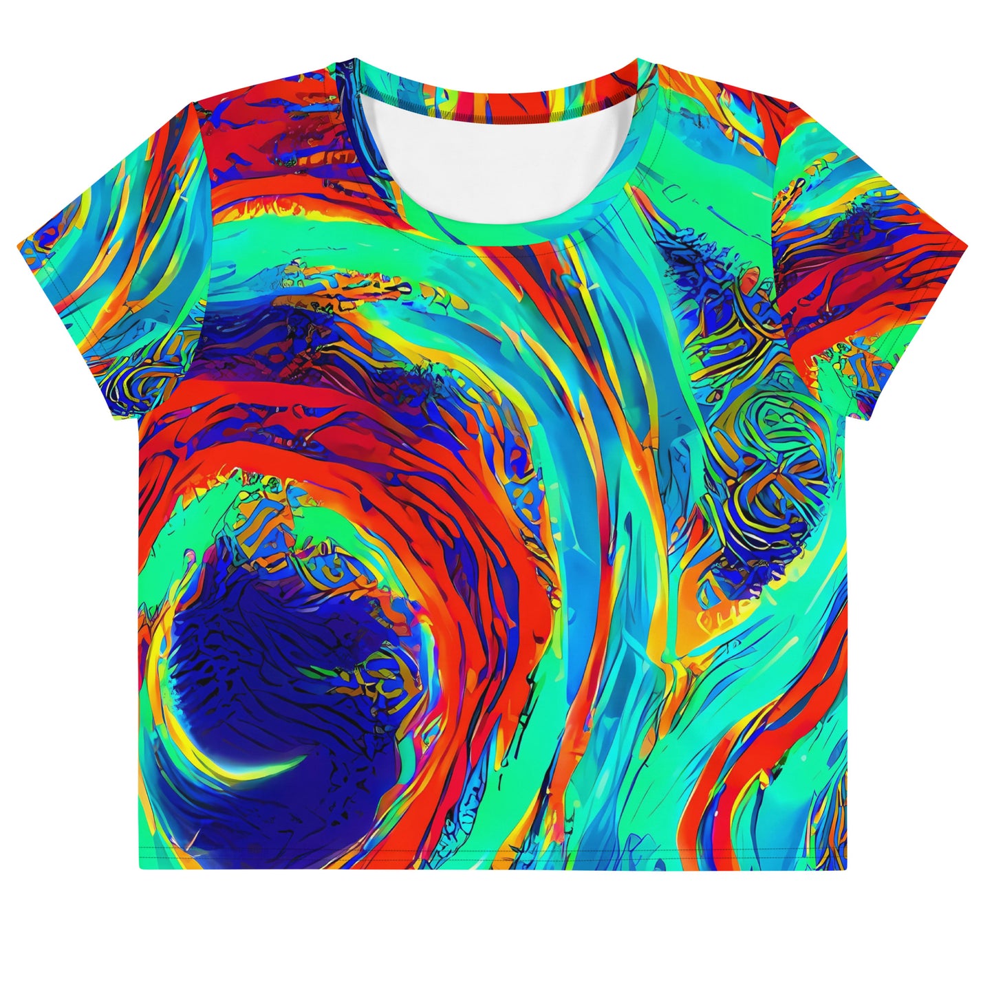 Women's Crop Tee - Cerulean Cyclone