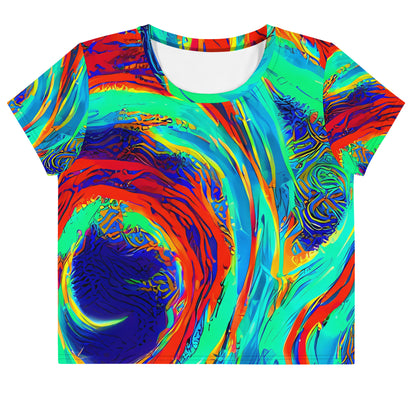 Women's Crop Tee - Cerulean Cyclone