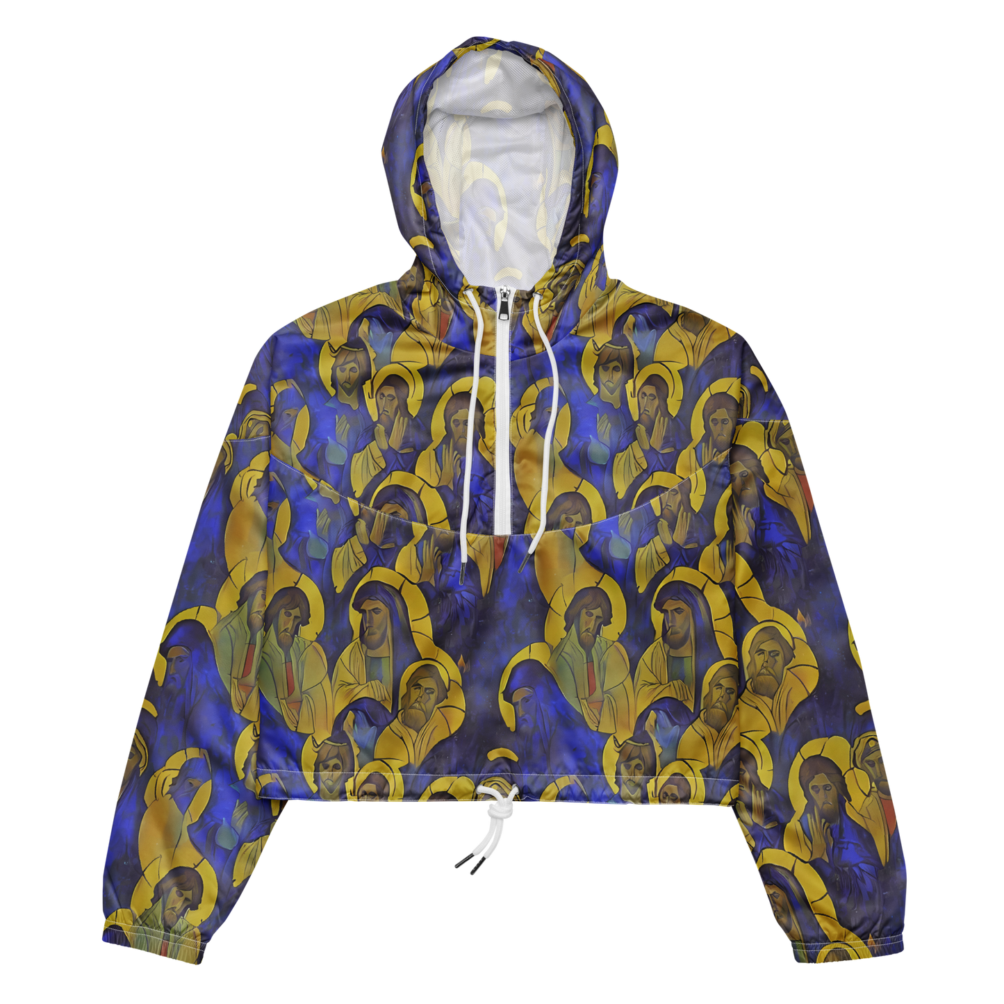 Women's Cropped Windbreaker - Divine Reverie