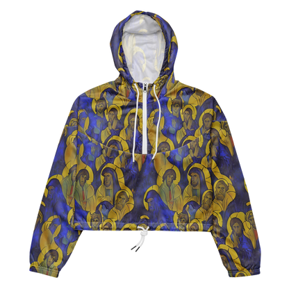 Women's Cropped Windbreaker - Divine Reverie