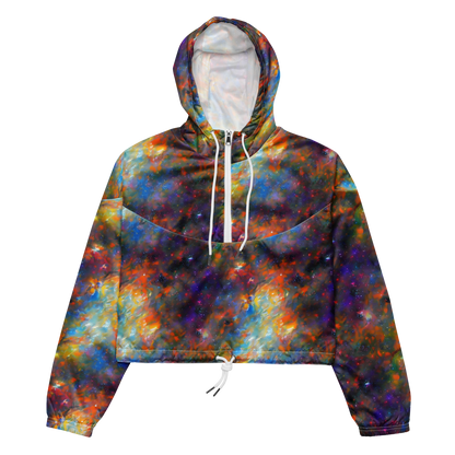 Women's Cropped Windbreaker - Ephemeral Fantasy