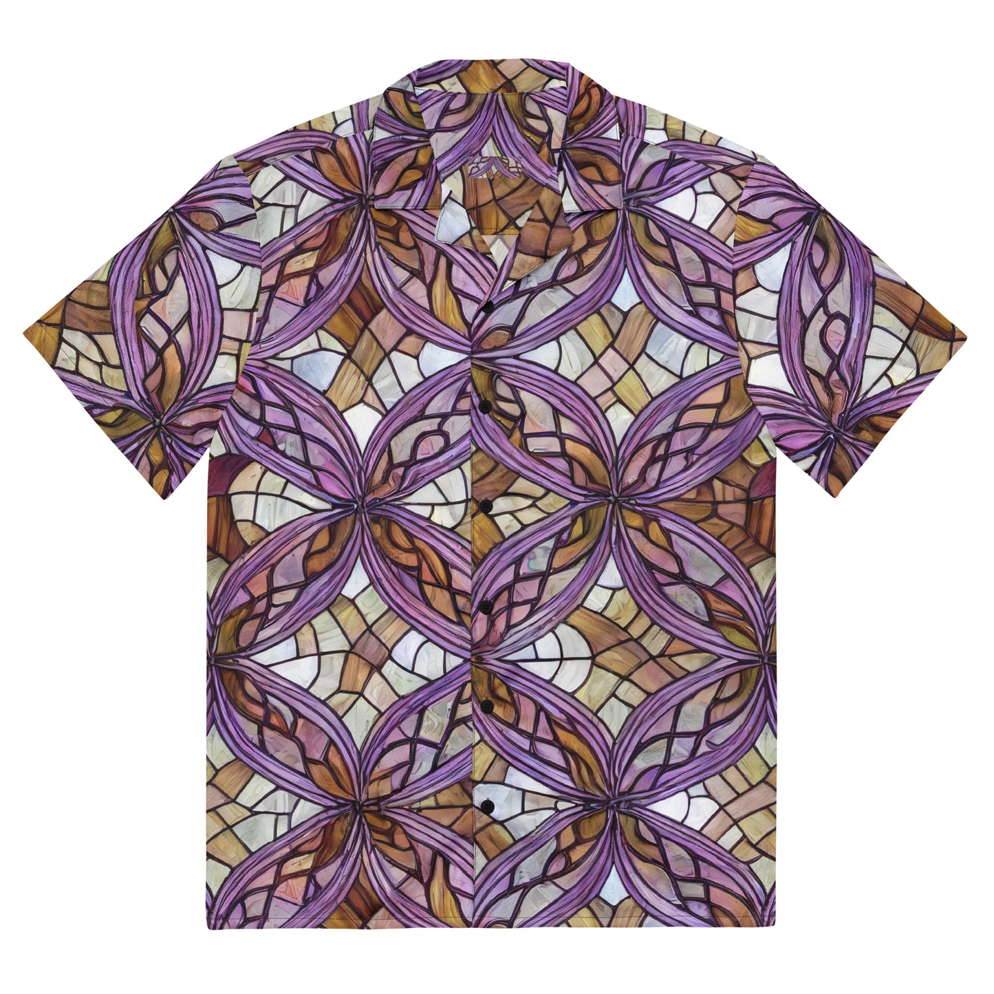 Button Shirt - Stained Glass Whirl