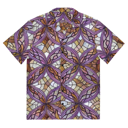 Button Shirt - Stained Glass Whirl