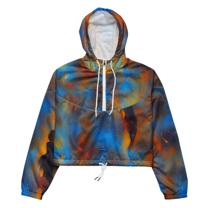 Women's Cropped Windbreaker - Vivid Whisper