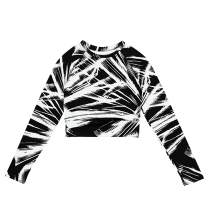 Long Sleeve Crop Top - Silent Thunder