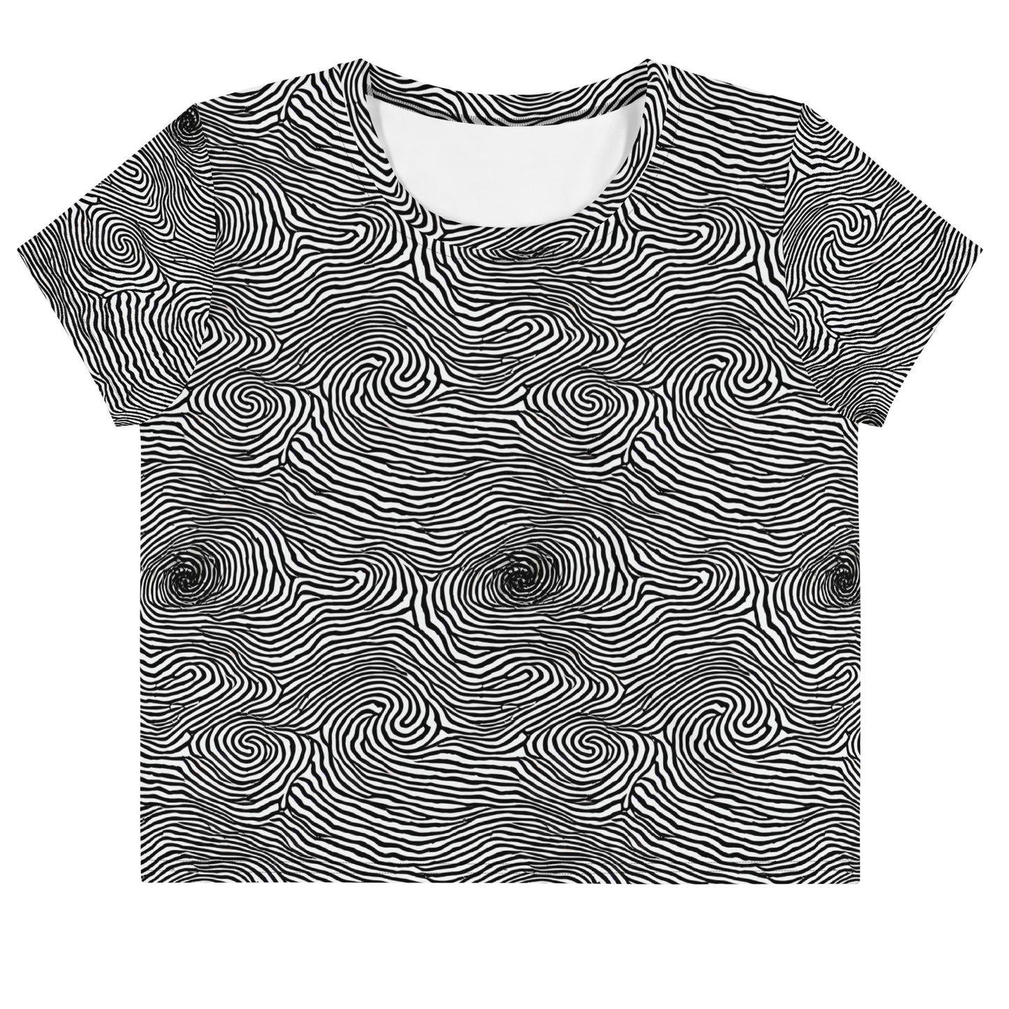 Crop Tee - Black And White Rhapsody
