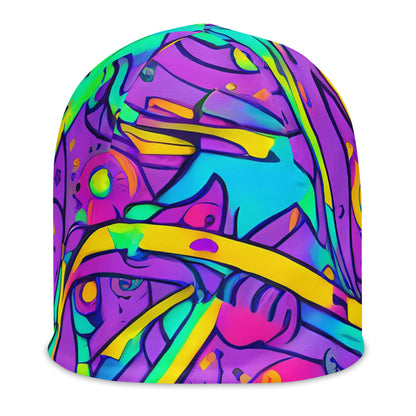 Beanie - Neon Galaxy Whirl