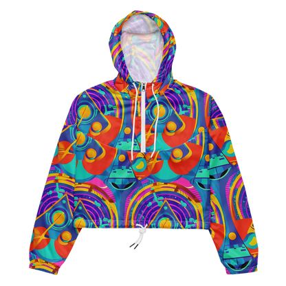 Women's Cropped Windbreaker - Blast of Color